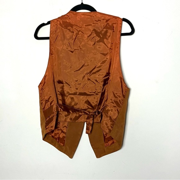 Vintage 70s Suede Leather Vest Medium - Picture 7 of 7